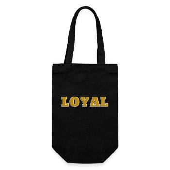 Loyal Loyalität - Geschenkbeutel für Flaschen - Schwarz - Vorne