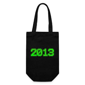 2013 - Geschenkbeutel für Flaschen - Schwarz - Vorne