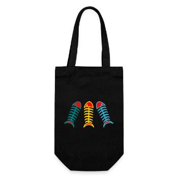 FISH. APRIL FOOL. HOLIDAY. SUMMER. HUMOR - Gift Bag for Bottles - black - Front