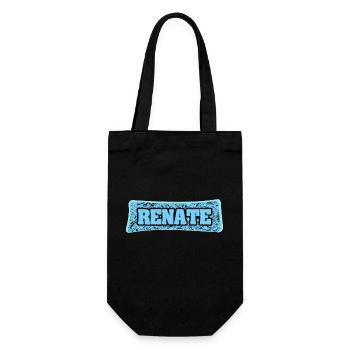 Name Renate - Geschenkbeutel für Flaschen - Schwarz - Vorne