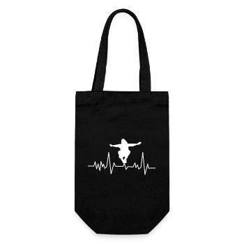 Parkour Heartbeat - Dynamic Urban Design - Gift Bag for Bottles - black - Front