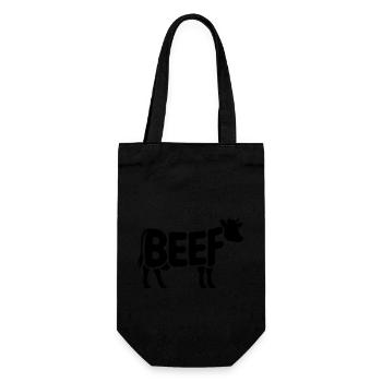 BEEF - Cool Meat Logo - Gift Bag for Bottles - black - Front