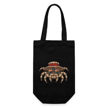 Tarantula Comic Funny Sombrero - Gift Bag for Bottles - black - Front