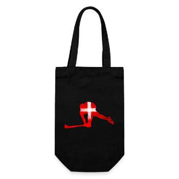 Hockey Switzerland - Gift Bag for Bottles - black - Front