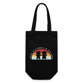 Grossesse Naissance Pain d’épices Noël - Sac à bouteille - noir - Devant
