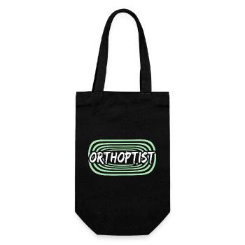 Work Orthoptist - Gift Bag for Bottles - black - Front