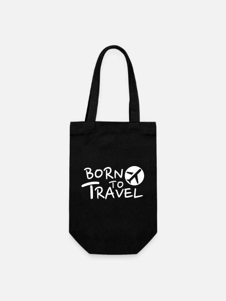 Né pour voyager Envie de voyager Aventure - Sac à bouteille - noir