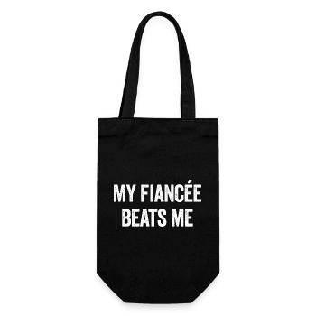 Ma fiancée me baise drôle sarcastique m - Sac à bouteille - noir - Devant