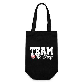 Team No Sleep - Geschenkbeutel für Flaschen - Schwarz - Vorne