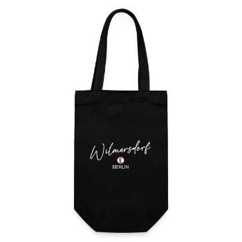 Wilmersdorf - Berlin Flag - Berlin Bear - Gift Bag for Bottles - black - Front