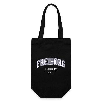 Freiburg Germany College Style Design - Gift Bag for Bottles - black - Front