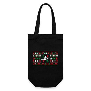 Gymnastics Gift Women - Gymnastics Christmas Gymnasti - Sac à bouteille - noir - Devant