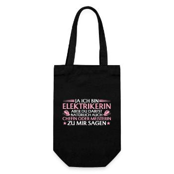 Électricien patron ou maîtresse artisane - artisane - Sac à bouteille - noir - Devant