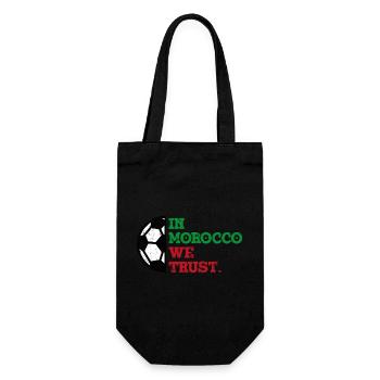 In Morocco we trust - Geschenkbeutel für Flaschen - Schwarz - Vorne