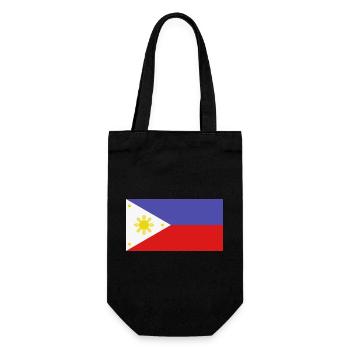 Philippines Flag - Gift Bag for Bottles - black - Front