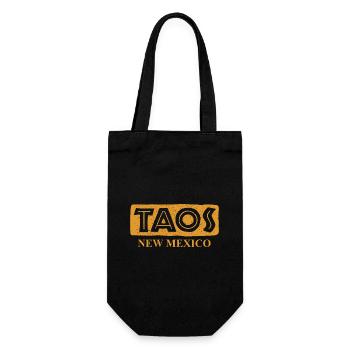 Taos - New Mexico - United States of America - Geschenkbeutel für Flaschen - Schwarz - Vorne