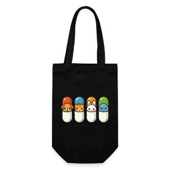 Veterinarian Veterinarian - Gift Bag for Bottles - black - Front