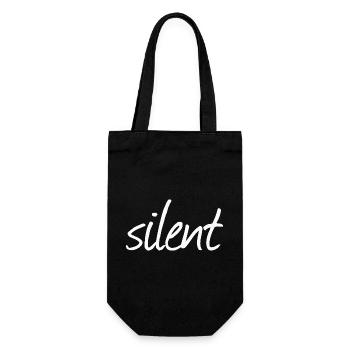 Silent - Gift Bag for Bottles - black - Front