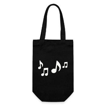 Silhouette du flux des notes - Sac à bouteille - noir - Devant
