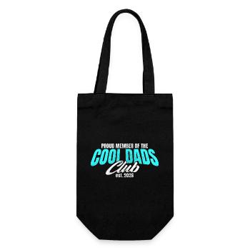 Cool Dads Club - Papa 2026 Geschenk - Geschenkbeutel für Flaschen - Schwarz - Vorne