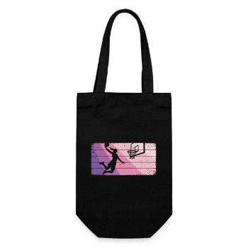 Basketball Mädchen Basketballerin Frauen - Geschenkbeutel für Flaschen - Schwarz - Vorne