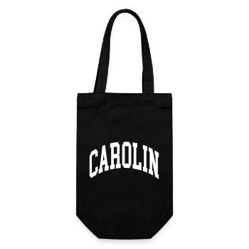 Carolin - Geschenkbeutel für Flaschen - Schwarz - Vorne
