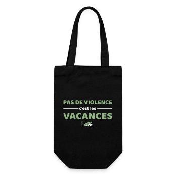 Pas de violence, c'est les vacances - Ygor - Sac à bouteille - noir - Devant
