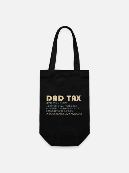 Dad Tax: Dad's Buying for Kids - Gavepose til flasker - sort