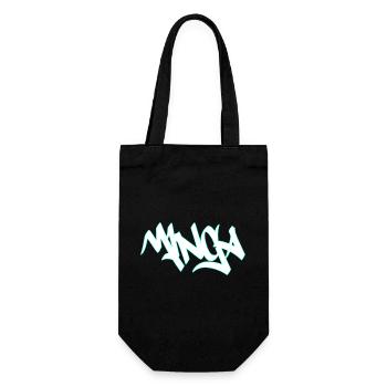 Graffiti Mibga Neon Schriftzug - Geschenkbeutel für Flaschen - Schwarz - Vorne