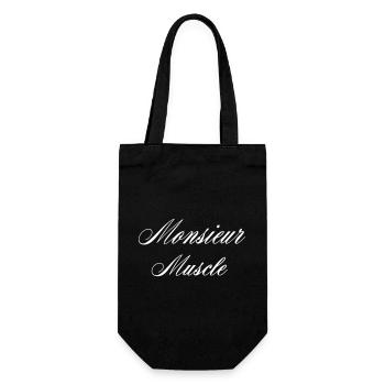 Mr. Muscle Humor Sport White - Gift Bag for Bottles - black - Front