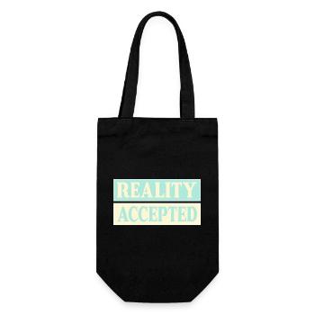 Reality Accepted - Gift Bag for Bottles - black - Front
