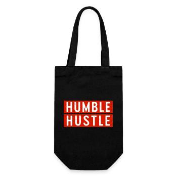 Bescheidener Hustle Unternehmer Geschäftsmann Businesswo - Geschenkbeutel für Flaschen - Schwarz - Vorne
