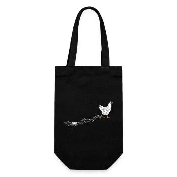 Chicken Whisperer Chicken Chicken Keeper Chickens - Gift Bag for Bottles - black - Front