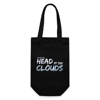 Head in the Clouds von Tagträumern - Geschenkbeutel für Flaschen - Schwarz - Vorne