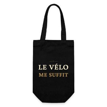 Le Velo Me Suffit - Cadeau Cycliste - Sac à bouteille - noir - Devant