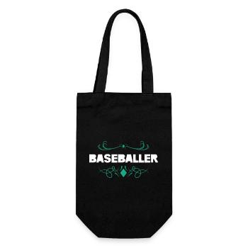Style d’ornement de baseball - Sac à bouteille - noir - Devant