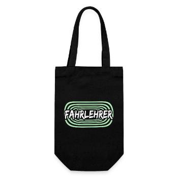 Fahrlehrer als Arbeitskollege - Geschenkbeutel für Flaschen - Schwarz - Vorne