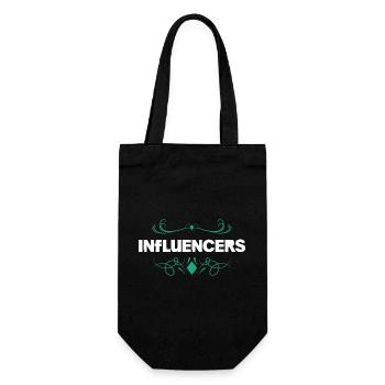 Ornement style Influencer - Sac à bouteille - noir - Devant