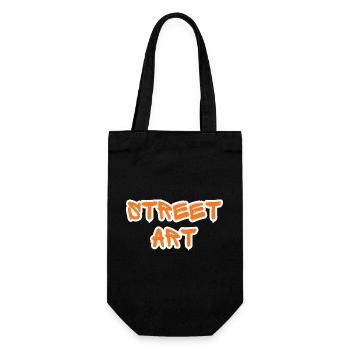 Art de Rue Graffiti Orange - Sac à bouteille - noir - Devant