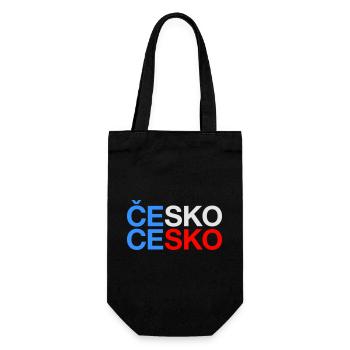 Czech Republic Tschechien Tschechische Flagge - Geschenkbeutel für Flaschen - Schwarz - Vorne