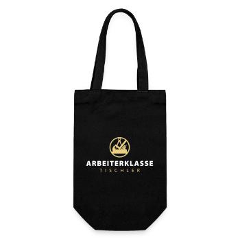 Working class carpenter with guild signs - Gift Bag for Bottles - black - Front