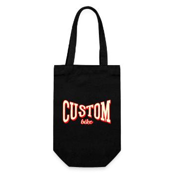 custom bike biker tour rock bobber tuner tuning - Gift Bag for Bottles - black - Front