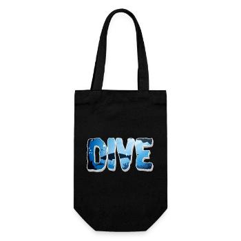 Diving Divers - Gift Bag for Bottles - black - Front