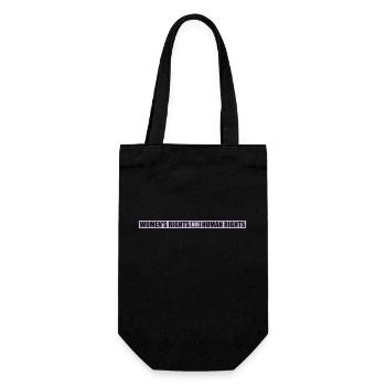 womens rights feminist quote - Gift Bag for Bottles - black - Front