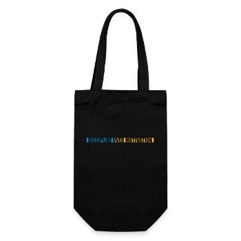 Citation de discipline sur la motivation - Sac à bouteille - noir - Devant