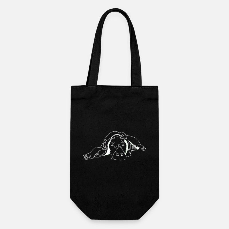 Pointer German Shorthair - Gift Bag for Bottles - black