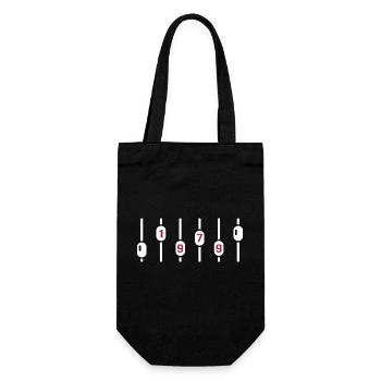 1979 Birthday Disco DJ Anniversary Sound Engineer - Gift Bag for Bottles - black - Front