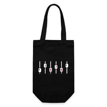 1976 geburtstag dj jubiläum sound engineer - Geschenkbeutel für Flaschen - Schwarz - Vorne