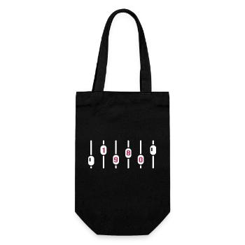 1980 Birthday Disco DJ Anniversary Sound Engineer - Sac à bouteille - noir - Devant
