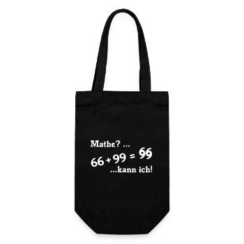 66plus99 v2 weiß - Geschenkbeutel für Flaschen - Schwarz - Vorne